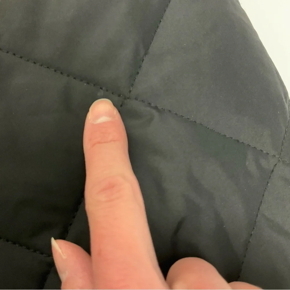 Brooks Brothers Black Lightweight Women's Large Western Diamond-Quilted Jacket - Picture 13 of 14